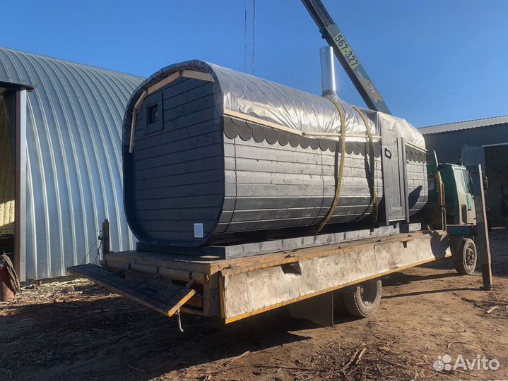 Баня-бочка квадро с доставкой