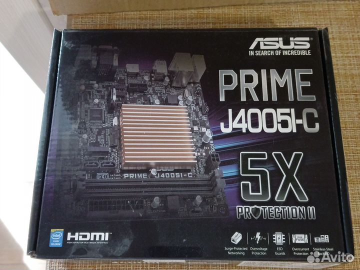 Материнская плата Asus prime j4005i-c