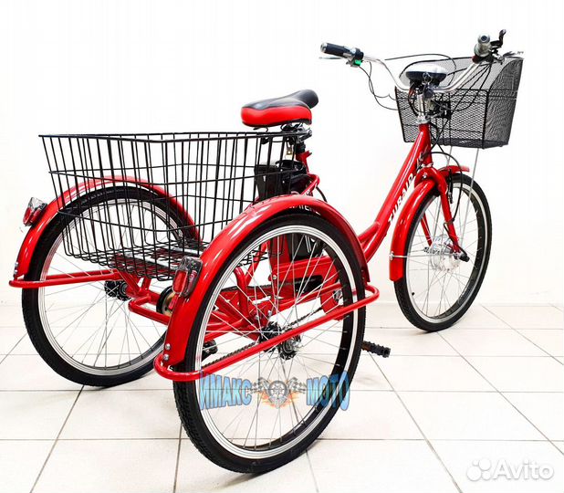 Велосипед (Li-ion) 3-х колёсный Turaid красный