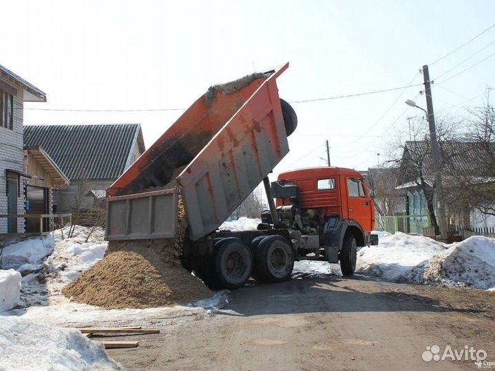 Песок, щебень с доставкой