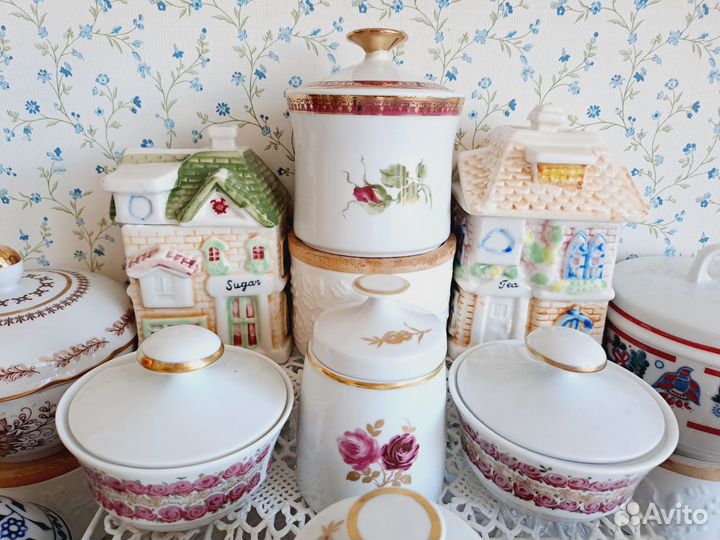 Баночки, спецовники, сахарницы Кахла ГДР