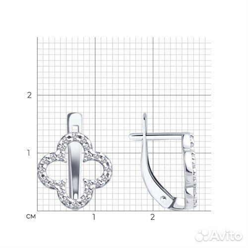 Серьги sokolov из серебра, 94027122
