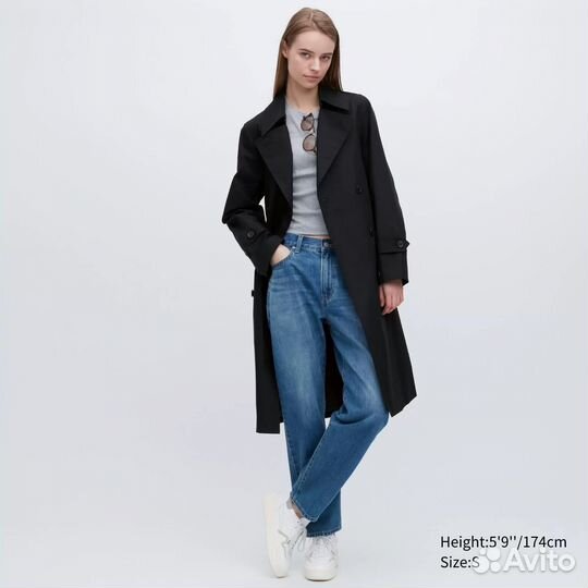 Тренч женский uniqlo xs