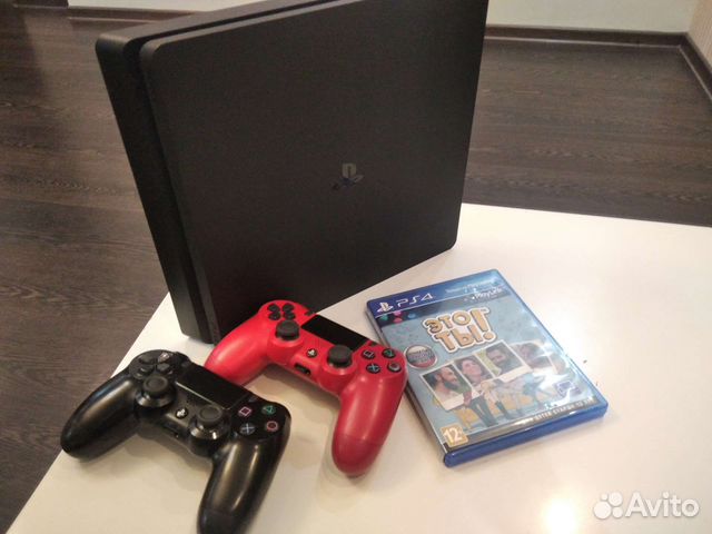 PS4 slim 1тб, 2 геймпада + игра "это ты " купить в Калининграде ...