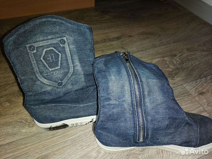 Джинсовые полусапожки новые