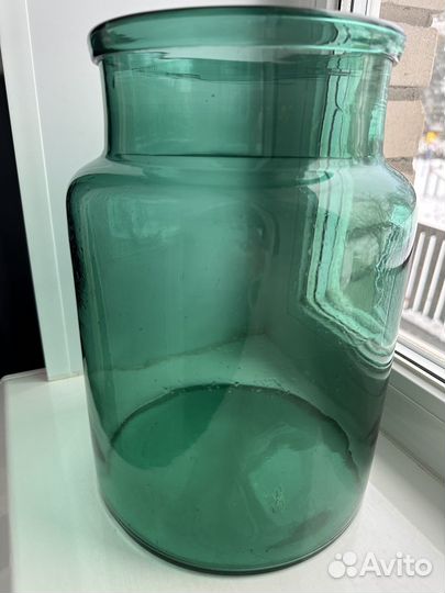 Ваза цветное стекло винтаж