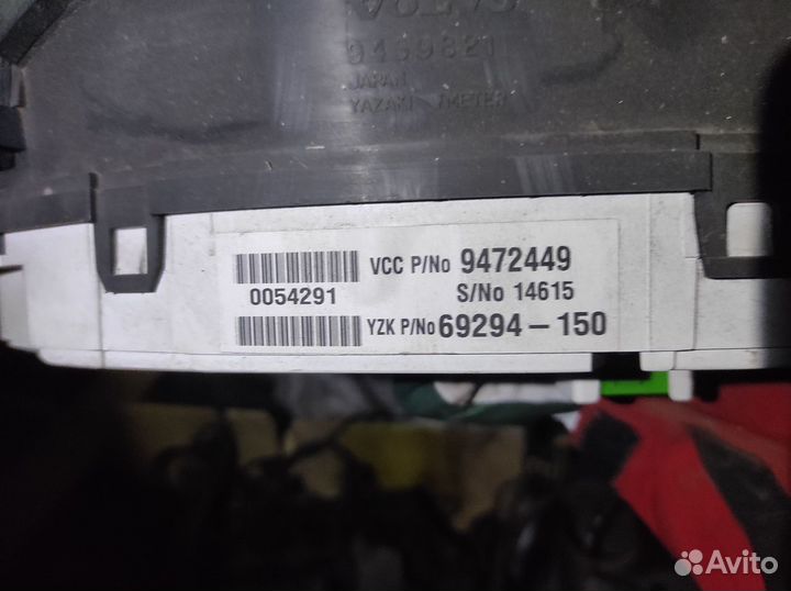 Панель приборов volvo S80 1998-2006