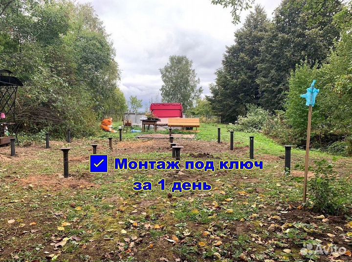 Установка винтовых свай