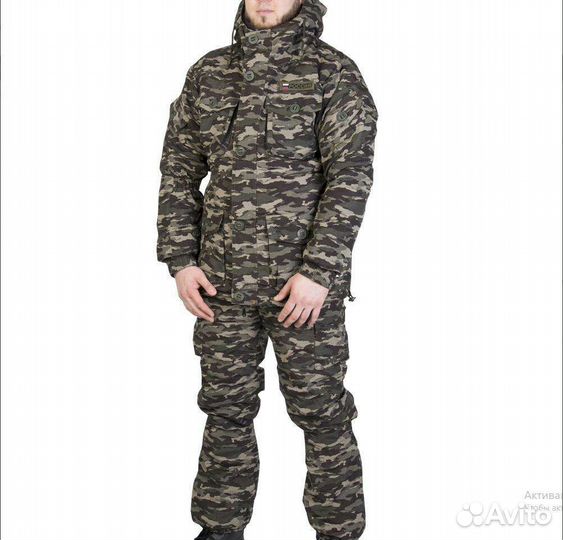 Камуфляжный Костюм Горка. Зимний на флисе