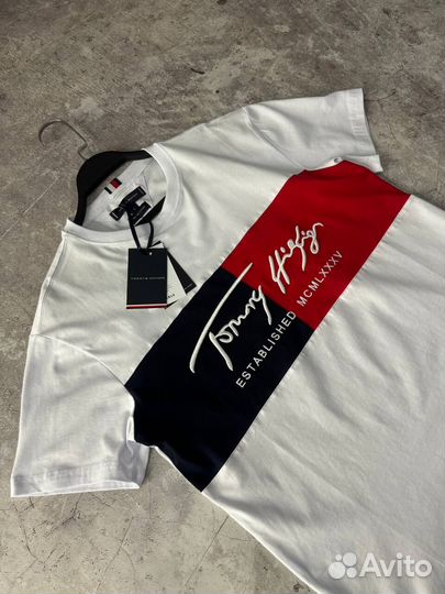 Футболка Tommy Hilfiger белая Established