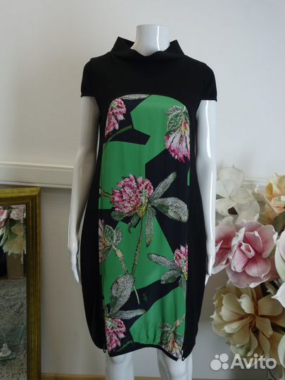 Jo No Fui новое итальянское платье шерсть шелк