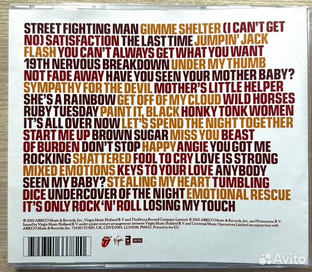 CD диски The Rolling Stones - The Best Songs 2сд