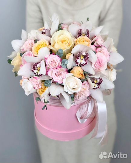 Цветы в коробке