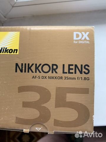 Объектив AF-S DX nikkor 35mm f/1.8G объявление продам