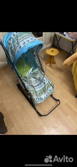 Детские санки коляска новые