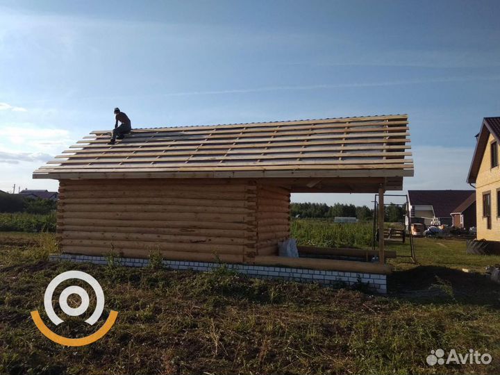 Срубы бань и домов