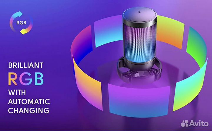 Новый компьютерный микрофон Fifine A6T RGB