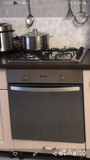 Духовой шкаф электрический с газовой варочной