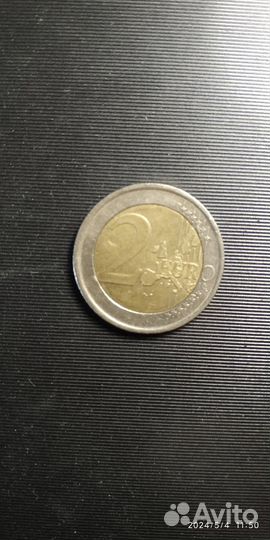 Монета 2 евро 2004 год, юбилейная