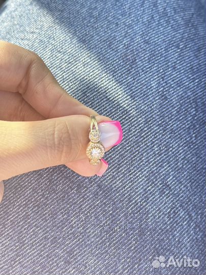 Золотое кольцо женское 585