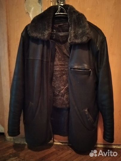 Куртка кожаная мужская зимняя - демисезонная bboss