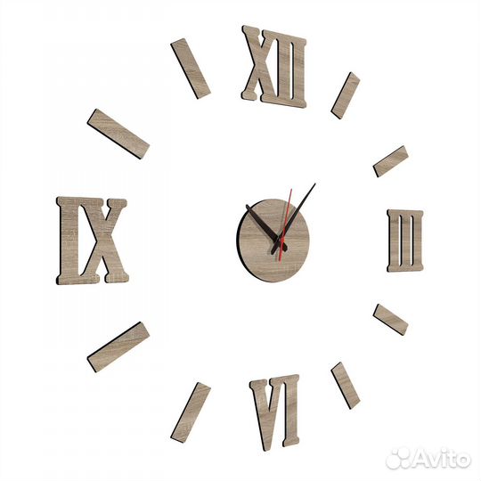 Часы настенные 70-80D рим дуб