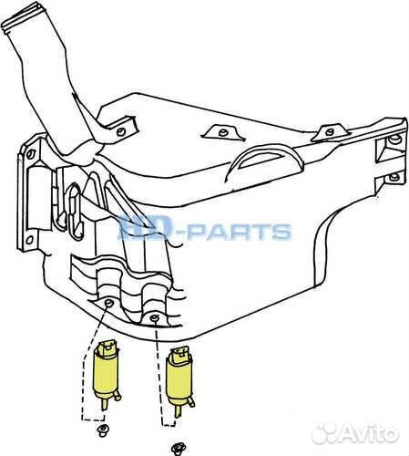 HD-parts 318434 Насос стеклоочистителя SC 4