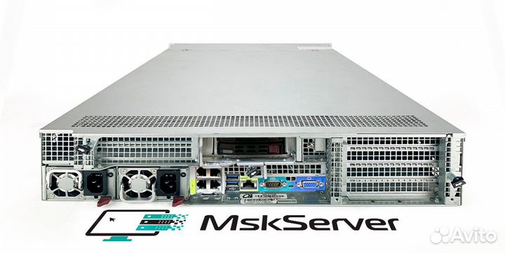 Сервер Supermicro 6029U-E1CR4 2xGold 6140 128Gb