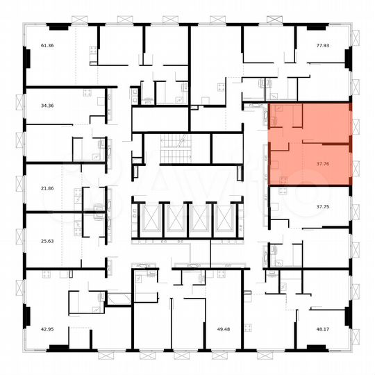 2-к. квартира, 37,8 м², 10/33 эт.