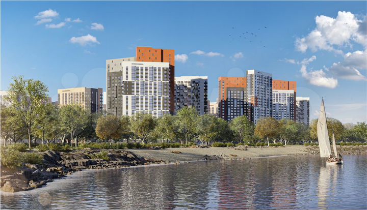 2-к. квартира, 55,4 м², 23/25 эт.