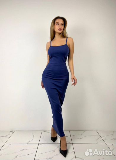 Платье майка длинное 3 цвета