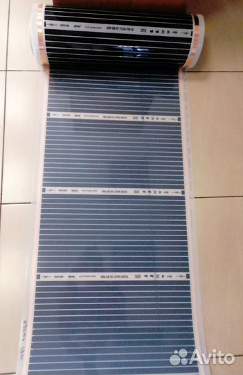 Пленочный теплый пол rexva ширина 0,5м (220Вт/м2)