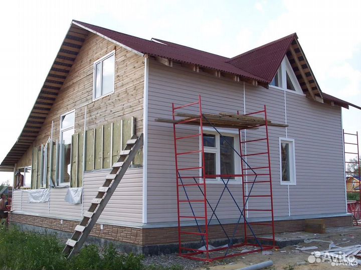 Обшивка дома с утеплением Монтаж сайдинга