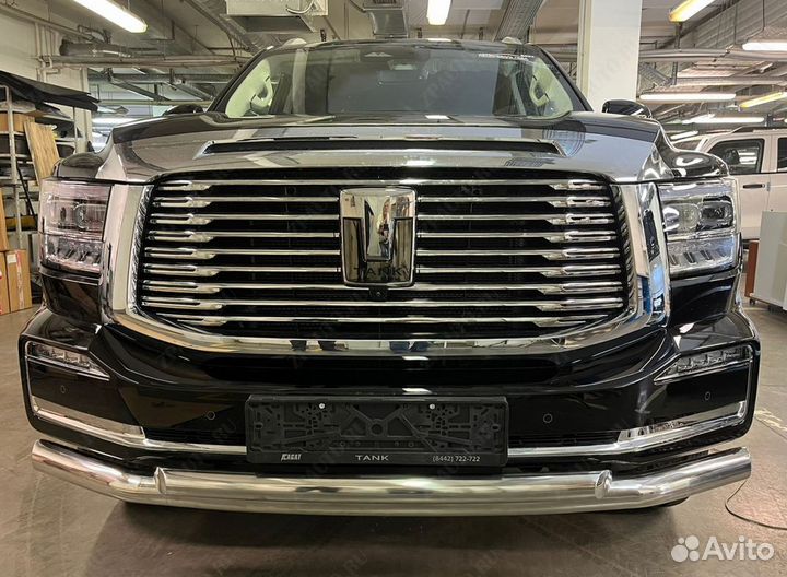 Защита переднего бампера для tank 500 двойная