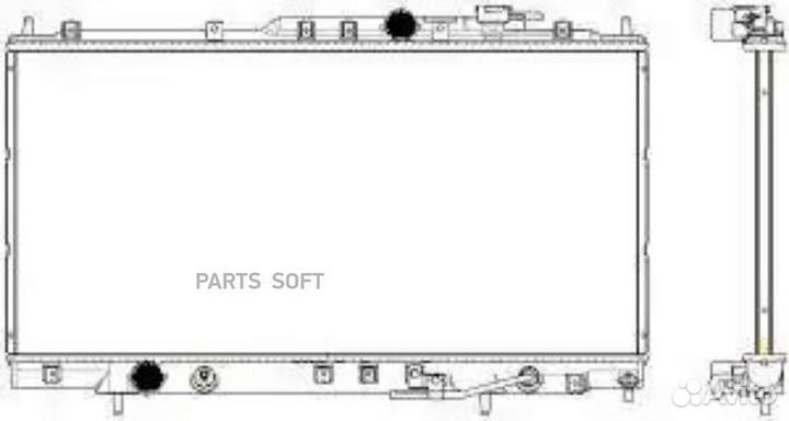 Радиатор охлаждения Митсубиси Эклипс 1999