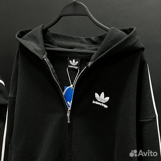 Зип худи balenciaga adidas оверсайз