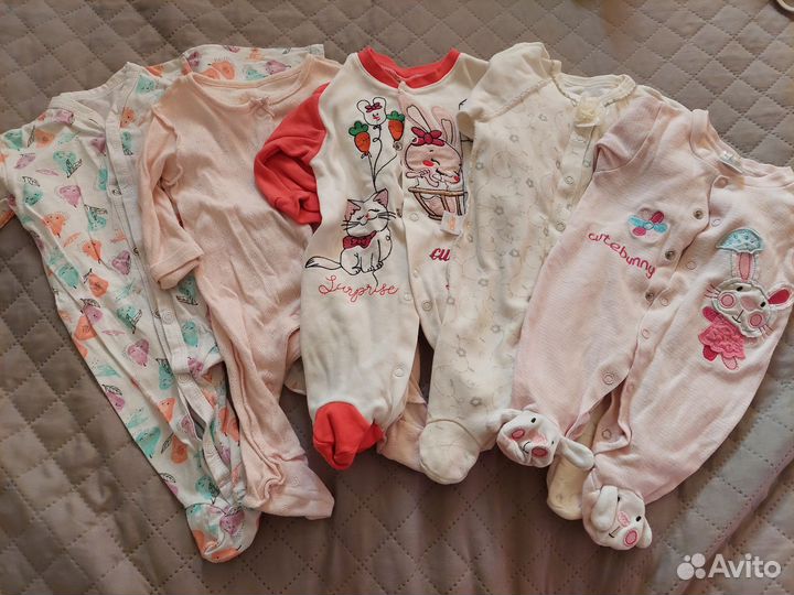 Детские вещи пакетом на девочку 50-62