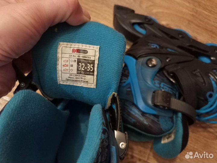 Роликовые коньки детские раздвижные