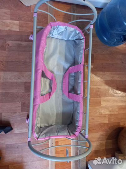 Детская кроватка для куклы с переноской