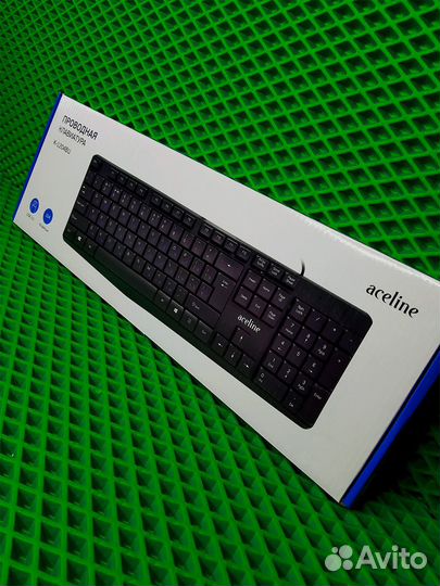 Клавиатура проводная Aceline K-1204BU, черный