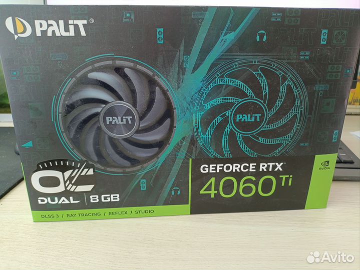 Видеокарта Palit rtx 4060ti dual OC