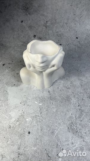 Кашпо из гипса