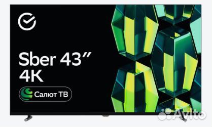 Телевизор Sber sdx 43u4124, 43 109 см uhd 4k ram 2