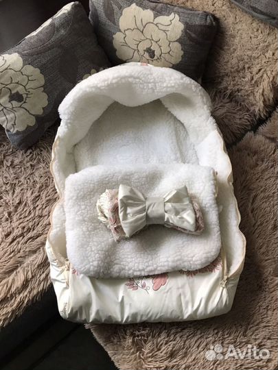 Конверт меховой с комбинезоном