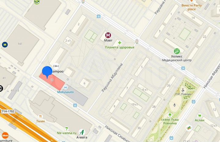 Машиноместо, 14 м²