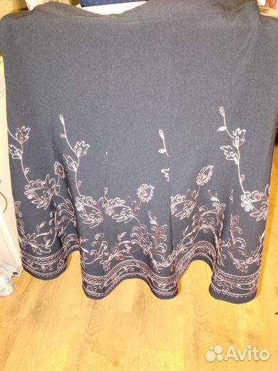 Юбка на подкладке с натуральным рисунком