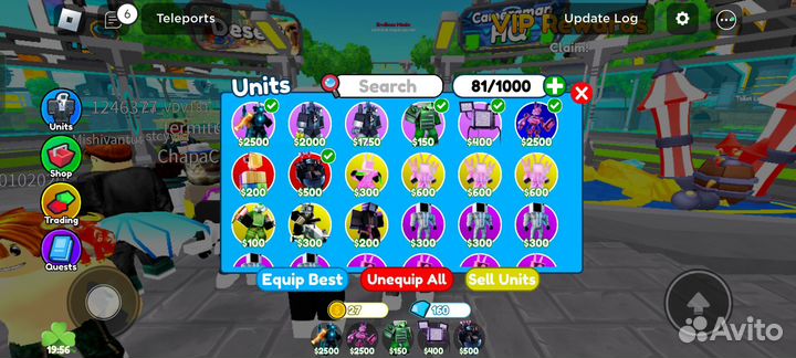 Юниты toilet tower defense