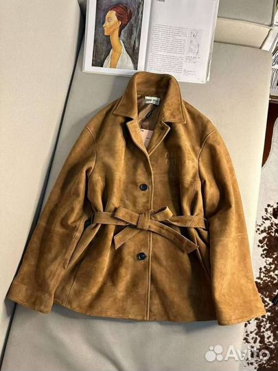 Кожаная куртка женская Miu Miu