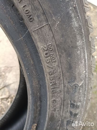 Шины зимние шипованные 205/55R16