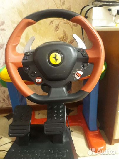 Игровой руль с педалями для икс бокса